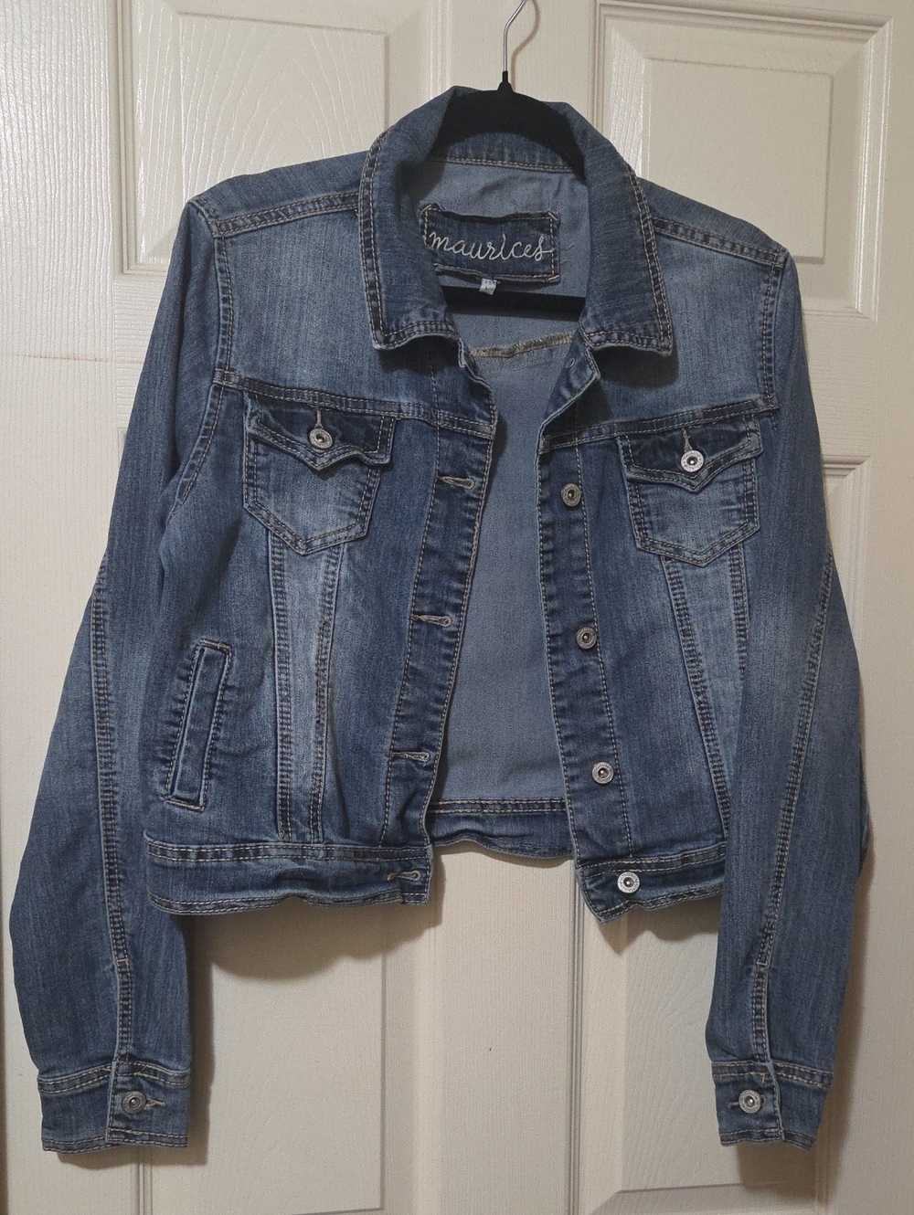 Maurices Light Blue Denim Jacket for Women